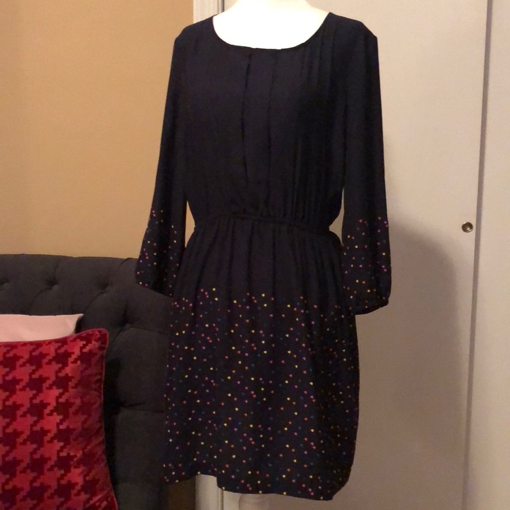 Urban Outfitters Cooperative Navy Confetti Dress